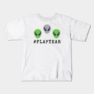 Hashtag # FLAPYEAR – Black Kids T-Shirt